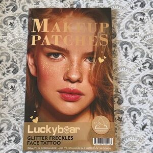 Lucky Bear Glitter Freckles Face Tattoo - Shimmering Gold - New in packaging!